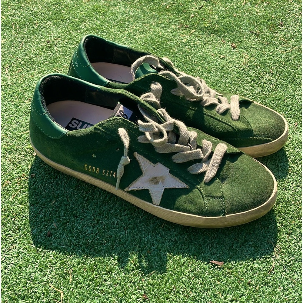 Golden Goose SuperStar Green Sneakers